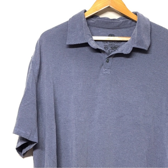 Tori Richard Men's Blue Polo Shirt Collared Short Sleeve 2XL - Picture 2 of 5